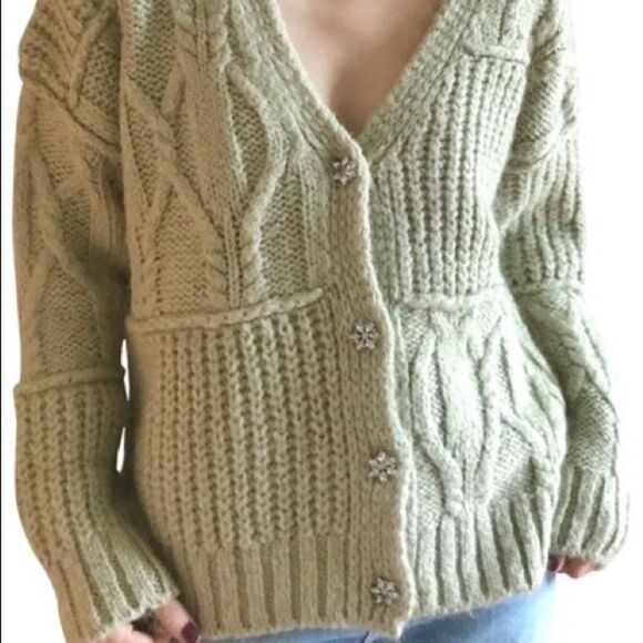 ✨ ZARA PATCHWORK KNIT CARDIGAN✨ - Picture 12 of 13